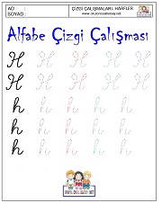 ı harfi çizgi çalışması